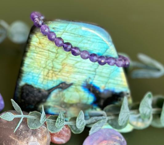 Amethyst facettiert | Kugelarmband